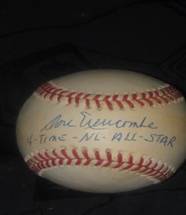 Don Newcombe 4 Time NL All Star Jackie Robinson Ball sl. toning Global Cert.
